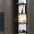 Modern TV Wall Unit with Rounded Corners 3D model small image 2