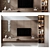 Modern TV Wall Mount Shelf 3D model small image 3