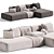 Elegant Aima Sofa Beds Concept 3D model small image 1