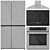 LG Kitchen Appliance Collection Set 3D model small image 2