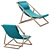 Portofino Folding Deck Chair, Brio Fabric 3D model small image 3