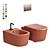 Ceramica Globo Lalita Bathroom Set 3D model small image 1