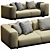 B&B Italia Dambodue Sofa: Contemporary Elegance 3D model small image 7