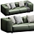 B&B Italia Dambodue Sofa: Contemporary Elegance 3D model small image 2