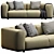 B&B Italia Dambodue Sofa: Contemporary Elegance 3D model small image 3