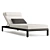 Modern Aluminum Poolside Chaise 3D model small image 2