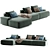 Reni Sleeper Sofa Modern Design 3D model small image 3