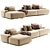 Reni Sleeper Sofa Modern Design 3D model small image 4