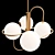 Opal Pendant Light Brass Finish 3D model small image 3