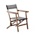 Folding Linen Chair by Zara Home 3D model small image 1