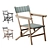 Folding Linen Chair by Zara Home 3D model small image 4