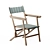 Folding Linen Chair by Zara Home 3D model small image 7