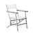 Folding Linen Chair by Zara Home 3D model small image 8