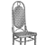 Vintage Thonet Model 17 Royalty 3D model small image 7