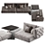 Modern Fiona Sofa in Corona 3D model small image 3