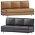 Matrix Series Three-Seater Section Sofa 3D model small image 3