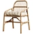 Ikea SALNO Rattan Armchair 3D model small image 1