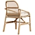 Ikea SALNO Rattan Armchair 3D model small image 2