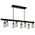 Sleek Modern 6-Light Pendant Chandelier 3D model small image 2