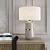 Sleek Banded Ceramic Table Lamp 3D model small image 2