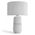 Sleek Banded Ceramic Table Lamp 3D model small image 3