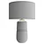 Sleek Banded Ceramic Table Lamp 3D model small image 5