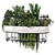 Indoor Hanging Plants in Metal Box 3D model small image 2