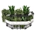 Indoor Hanging Plants in Metal Box 3D model small image 3