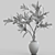 Modern Branches in Elegant Vases 3D model small image 4