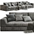 Italian Design My Way Sofa 3D model small image 1