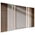 Wood Gypsum Wall Panel Set 3D model small image 1