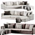 Modern RICHARD Sofa by Bodema 3D model small image 1