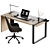 Modern Office Furnishings Collection 3D model small image 1