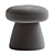 Elegant Cusco Footstool in Taupe 3D model small image 4