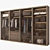 Modern Glass Door Wardrobe Set 3D model small image 3