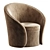 Elegant Bloom III Armchair (Russian Translation: Элегантное кресло Bloom III) 3D model small image 3