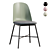 Elegant Shell Chair Design 3D model small image 1