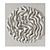 Wave-inspired Handcrafted Gypsum Panel 3D model small image 7