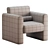 Sleek Modern 3D Accent Chair 3D model small image 7