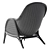 Elegant Rattan Lounge Chair 3D model small image 5