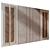 Wood Gypsum Wall Panels Set 3D model small image 2