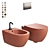 4all Wall-Hung Toilet Set 3D model small image 1