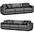 Elegant SOSPIRO Sofa Riva 1920 3D model small image 5