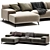 Modern Chic LUGANO Sofa 3D model small image 4