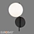 Eurosvet Marbella Glass Wall Sconce 3D model small image 2