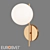 Eurosvet Marbella Glass Wall Sconce 3D model small image 3