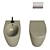 4all Collection Floor-Mounted Toilet/Bidet 3D model small image 3