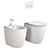 4all Collection Floor-Mounted Toilet/Bidet 3D model small image 5