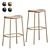 Trick Collection Upholstered Steel Stools 3D model small image 3