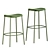 Trick Collection Upholstered Steel Stools 3D model small image 4